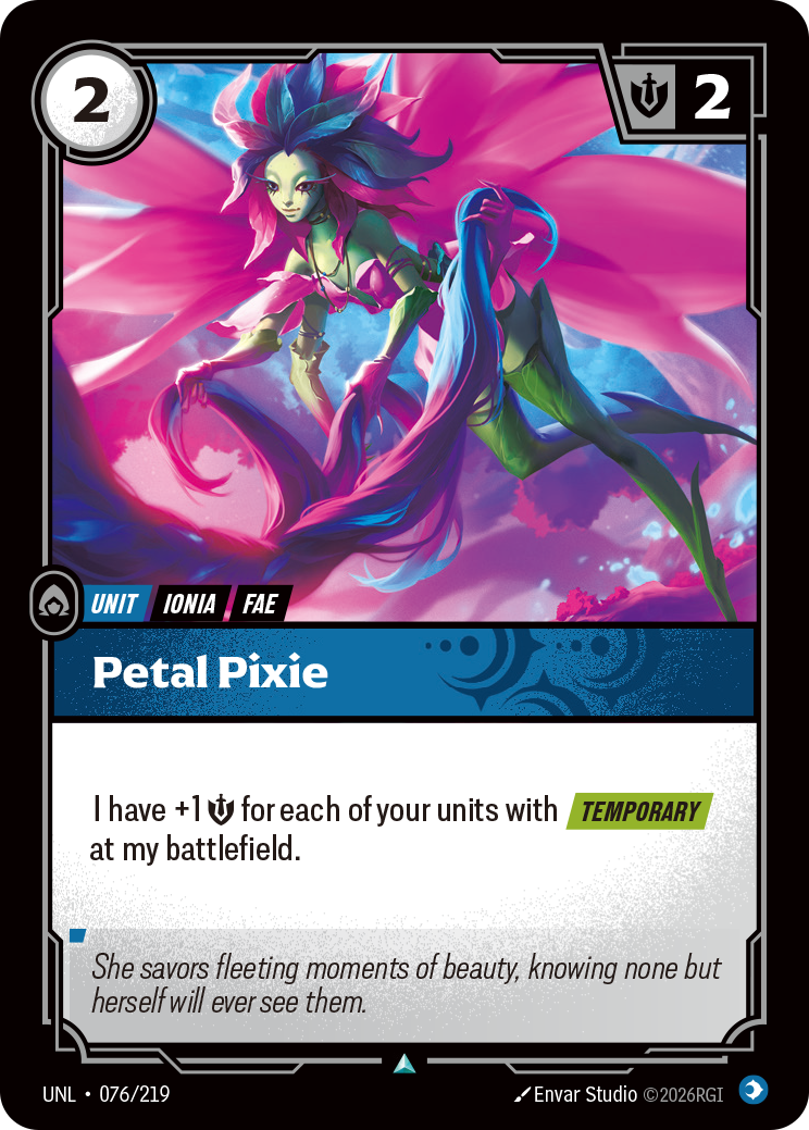 Petal Pixie — Unleashed — Uncommon — Unit