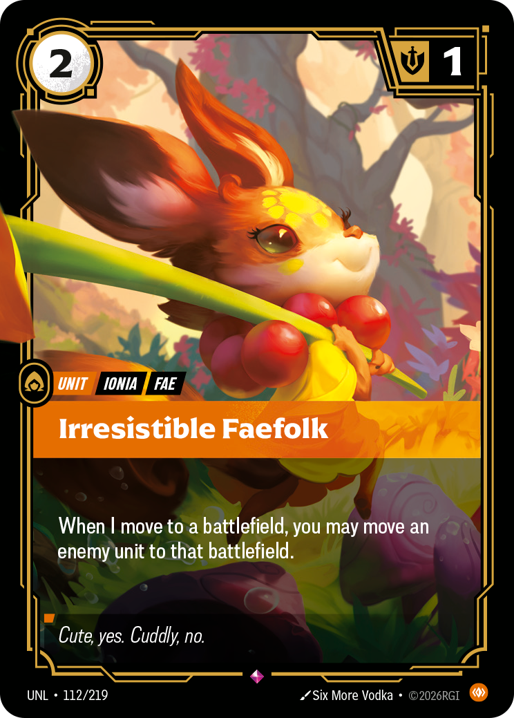 Irresistible Faefolk — Unleashed — Rare — Unit