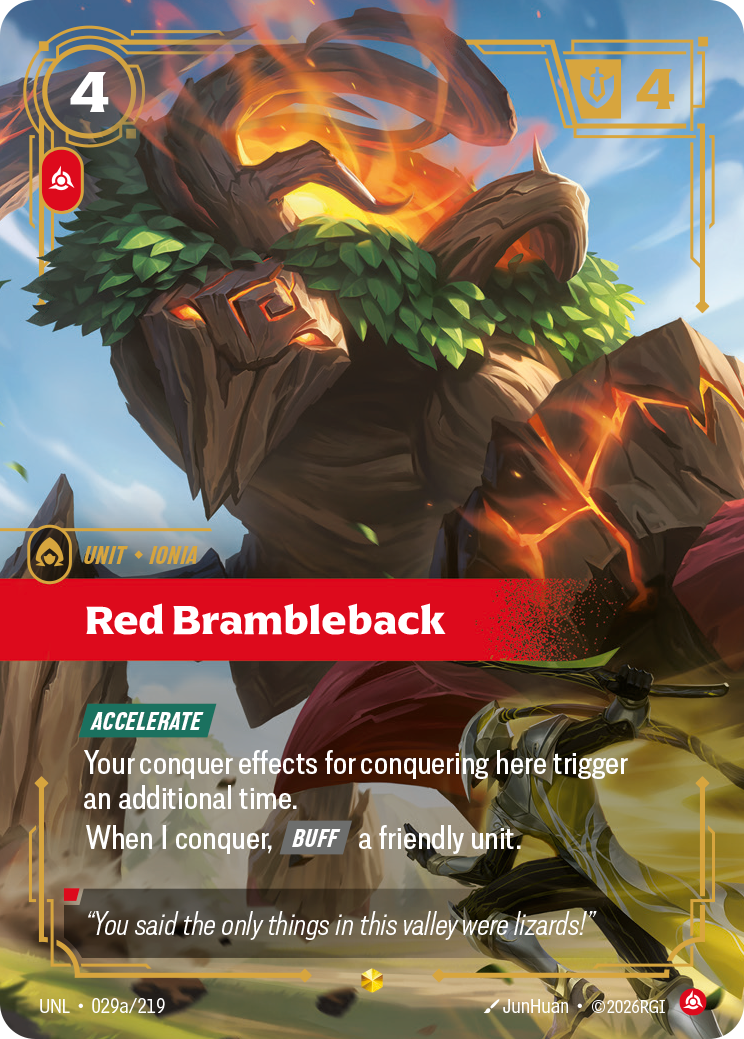 Red Brambleback (Alternate Art) — Unleashed — Showcase — Unit