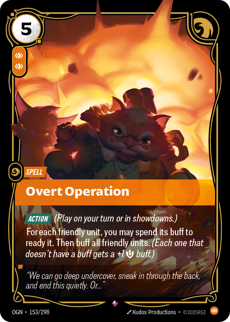 Overt Operation — Origins — Rare — Spell