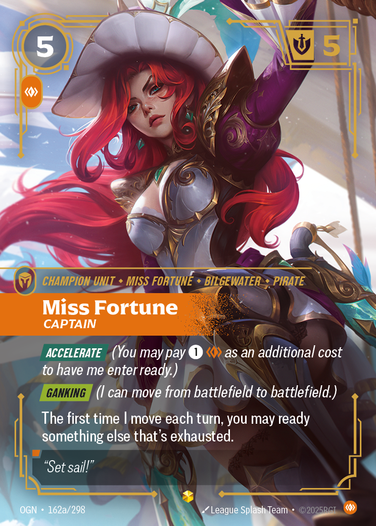 Miss Fortune, Captain — Origins — Showcase — Unit