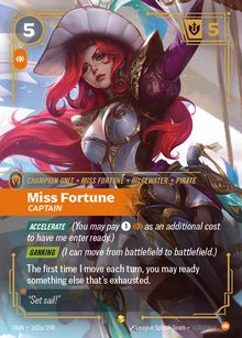 Miss Fortune, Captain — Origins — Showcase — Unit