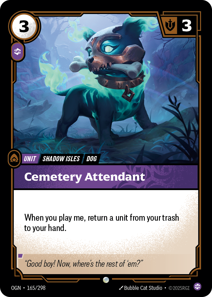 Cemetery Attendant — Origins — Common — Unit