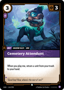 Cemetery Attendant — Origins — Common — Unit
