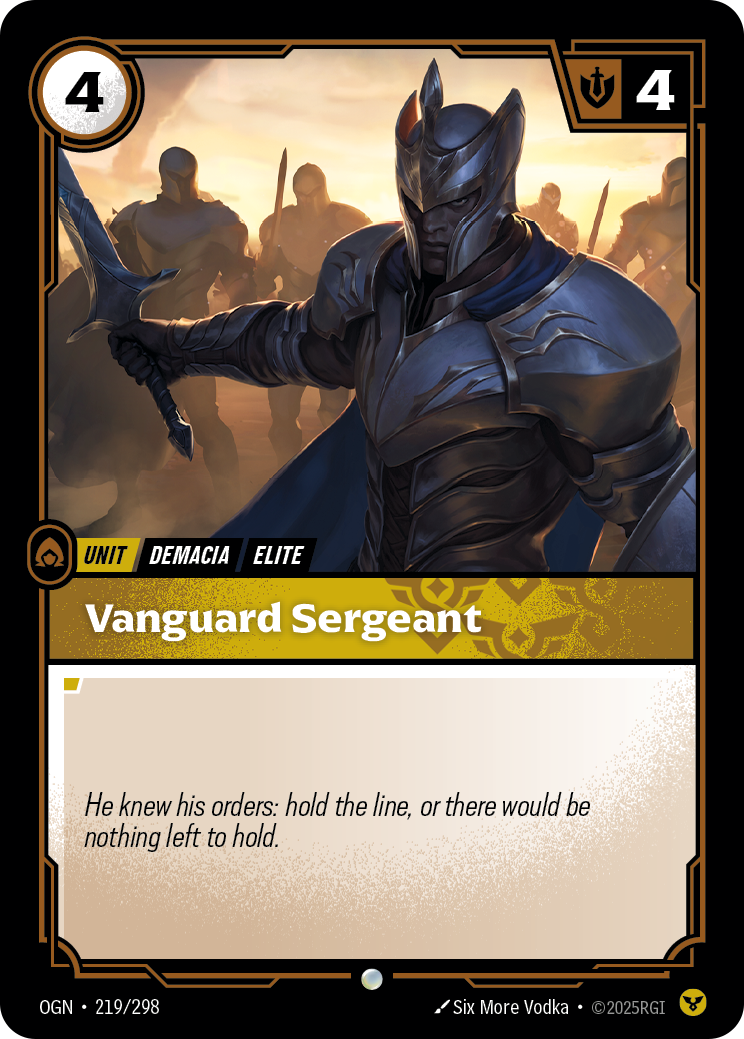 Vanguard Sergeant — Origins — Common — Unit