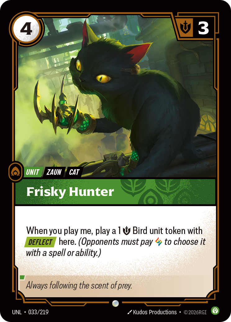 Frisky Hunter — Unleashed — Common — Unit