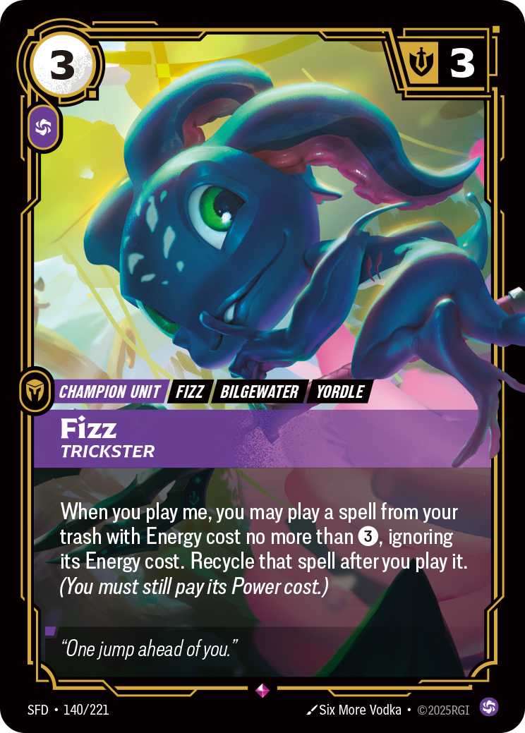 Fizz, Trickster — SFD — Rare — Unit