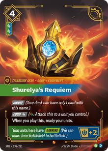 Shurelya's Requiem — SFD — Epic — Gear