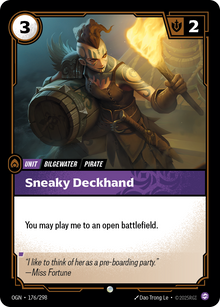 Sneaky Deckhand — Origins — Common — Unit