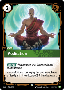 Meditation — Origins — Common — Spell
