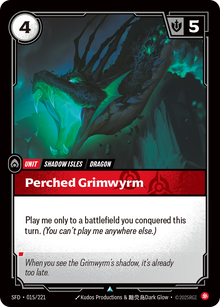 Perched Grimwyrm — SFD — Uncommon — Unit