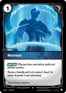Retreat — Origins — Uncommon — Spell