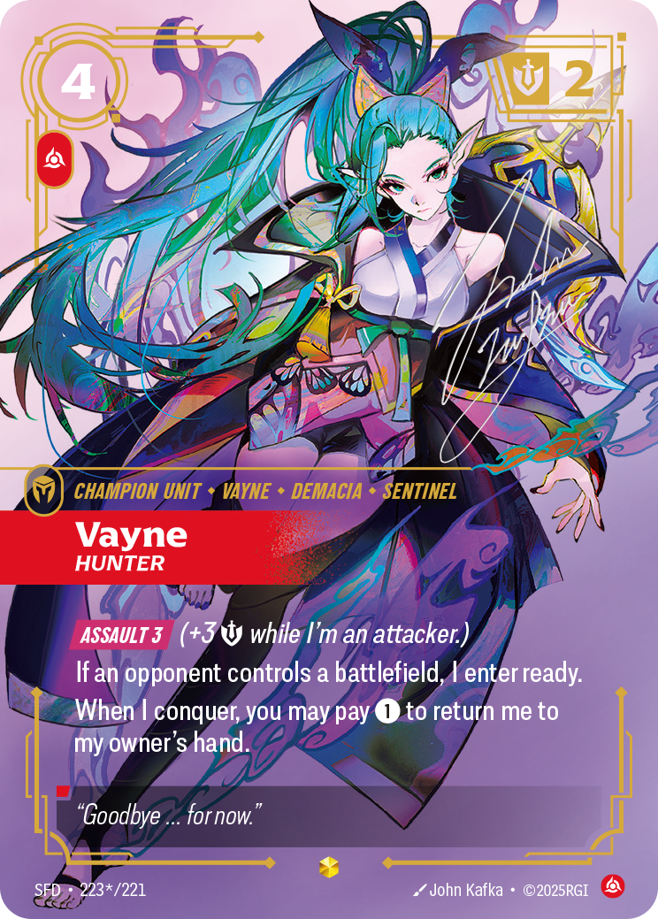 Vayne, Hunter — SFD — Showcase — Unit