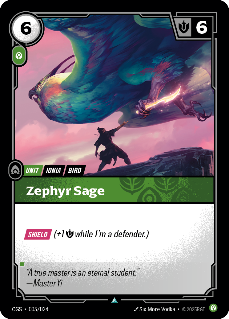 Zephyr Sage — Proving Grounds — Uncommon — Unit
