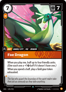 Fae Dragon — SFD — Uncommon — Unit