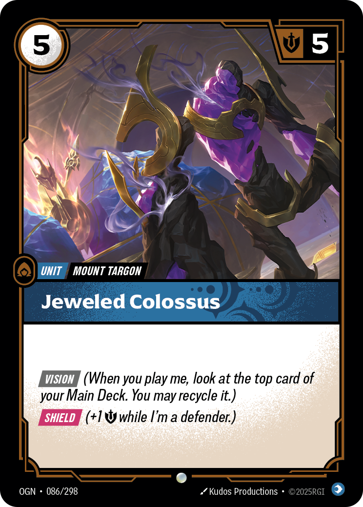 Jeweled Colossus — Origins — Common — Unit