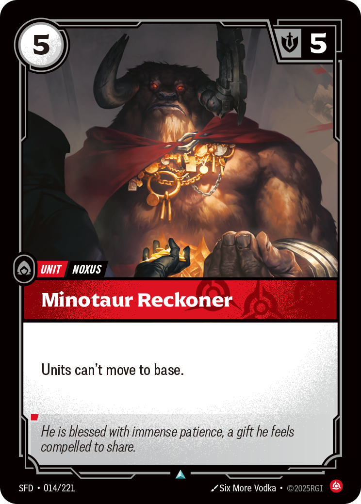 Minotaur Reckoner — SFD — Uncommon — Unit