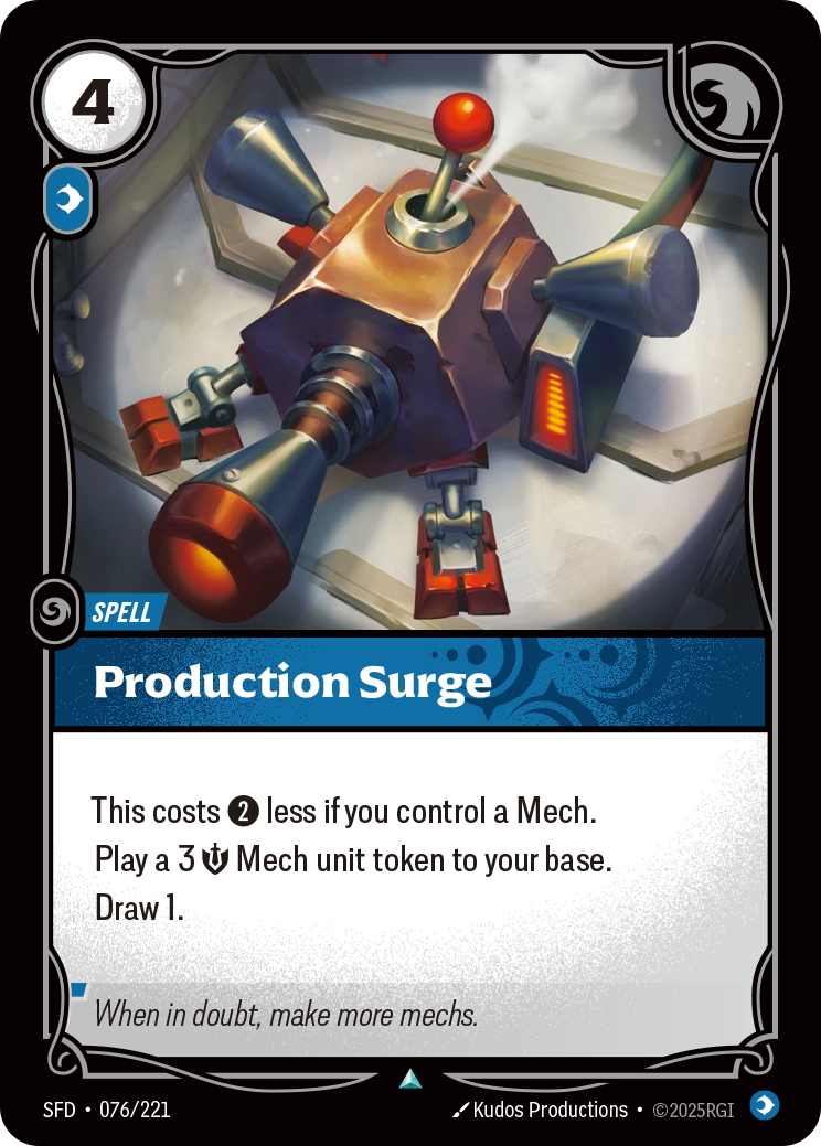 Production Surge — SFD — Uncommon — Spell