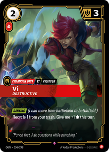 Vi, Destructive — Origins — Rare — Unit