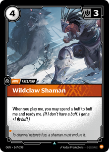 Wildclaw Shaman — Origins — Uncommon — Unit