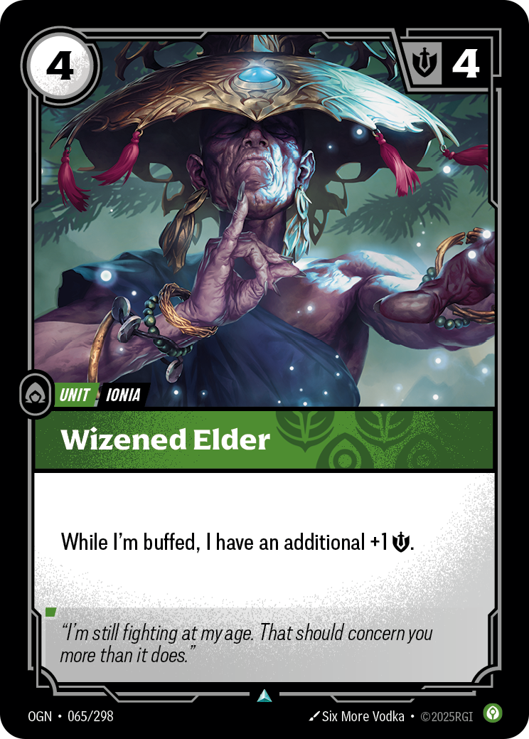 Wizened Elder — Origins — Uncommon — Unit