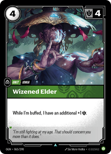 Wizened Elder — Origins — Uncommon — Unit