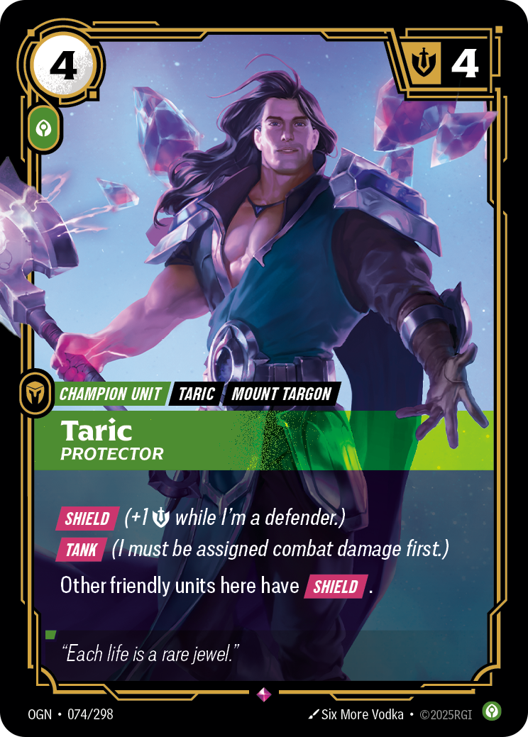 Taric, Protector — Origins — Rare — Unit
