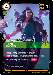 Taric, Protector — Origins — Rare — Unit