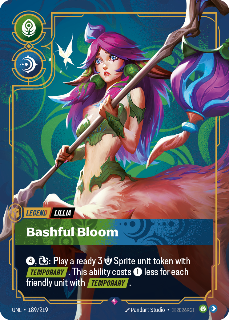 Lillia - Bashful Bloom — Unleashed — Rare — Legend