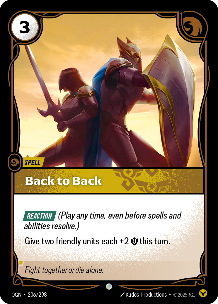 Back to Back — Origins — Common — Spell