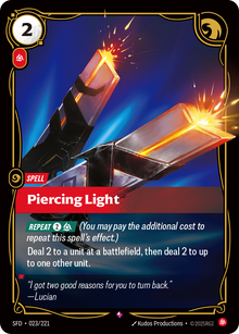 Piercing Light — SFD — Rare — Spell