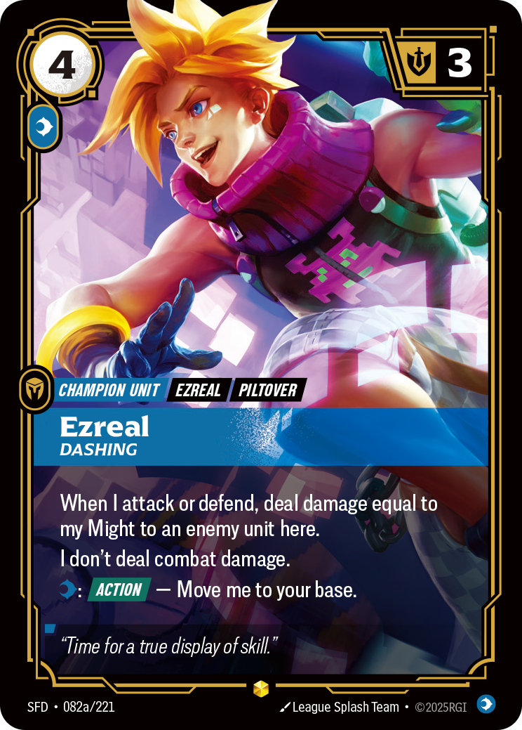 Ezreal, Dashing — SFD — Showcase — Unit