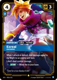Ezreal, Dashing — SFD — Showcase — Unit