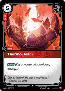 Thermo Beam — Origins — Uncommon — Spell