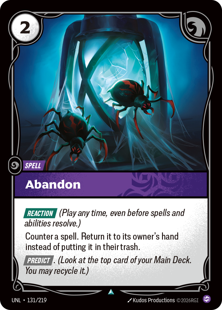 Abandon — Unleashed — Uncommon — Spell