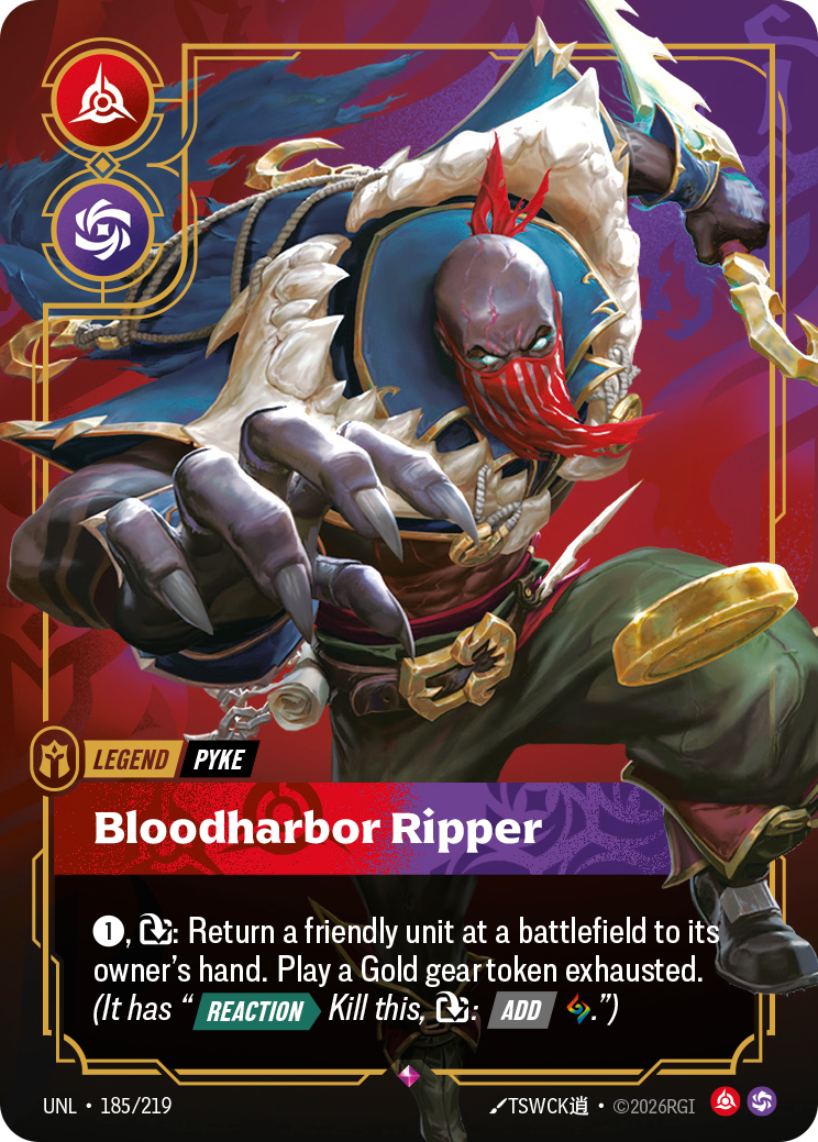 Pyke - Bloodharbor Ripper — Unleashed — Rare — Legend