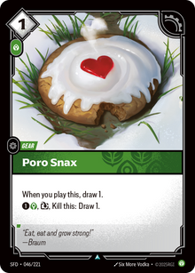 Poro Snax — SFD — Uncommon — Gear