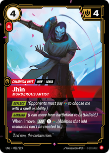 Jhin - Murderous Artist — Unleashed — Rare — Unit