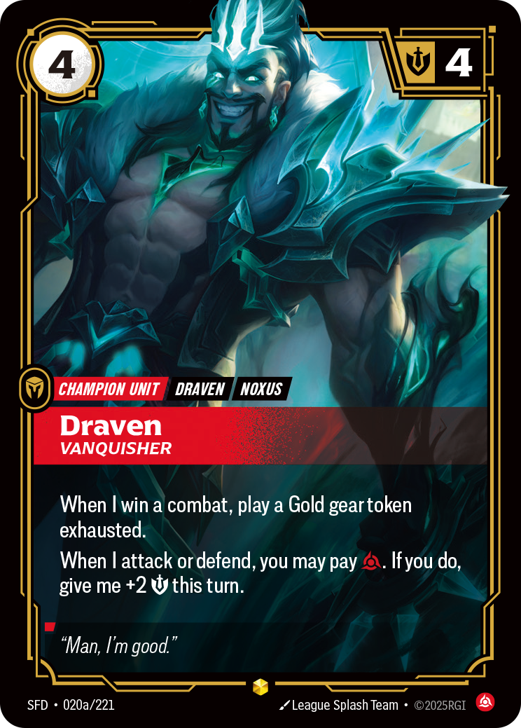 Draven, Vanquisher — SFD — Showcase — Unit