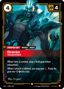 Draven, Vanquisher — SFD — Showcase — Unit