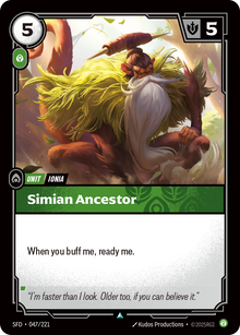 Simian Ancestor — SFD — Uncommon — Unit