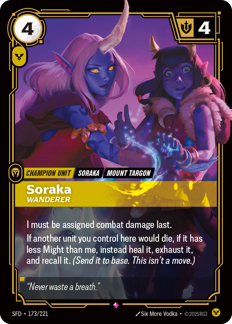 Soraka, Wanderer — SFD — Rare — Unit