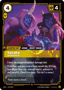 Soraka, Wanderer — SFD — Rare — Unit