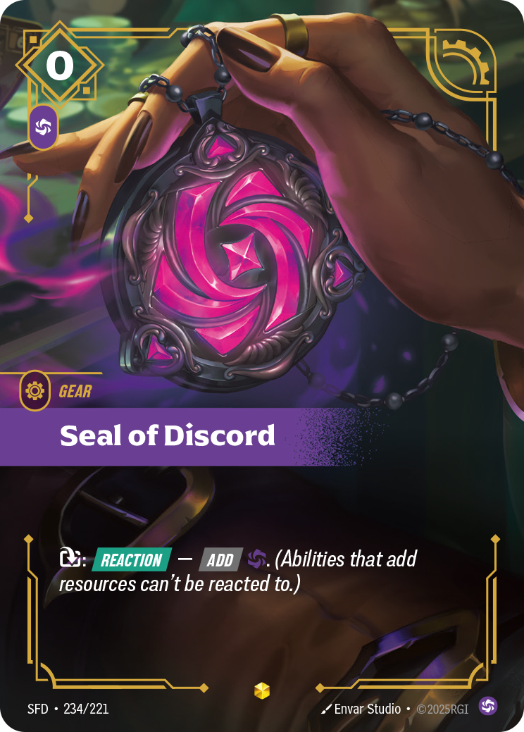Seal of Discord — SFD — Showcase — Gear