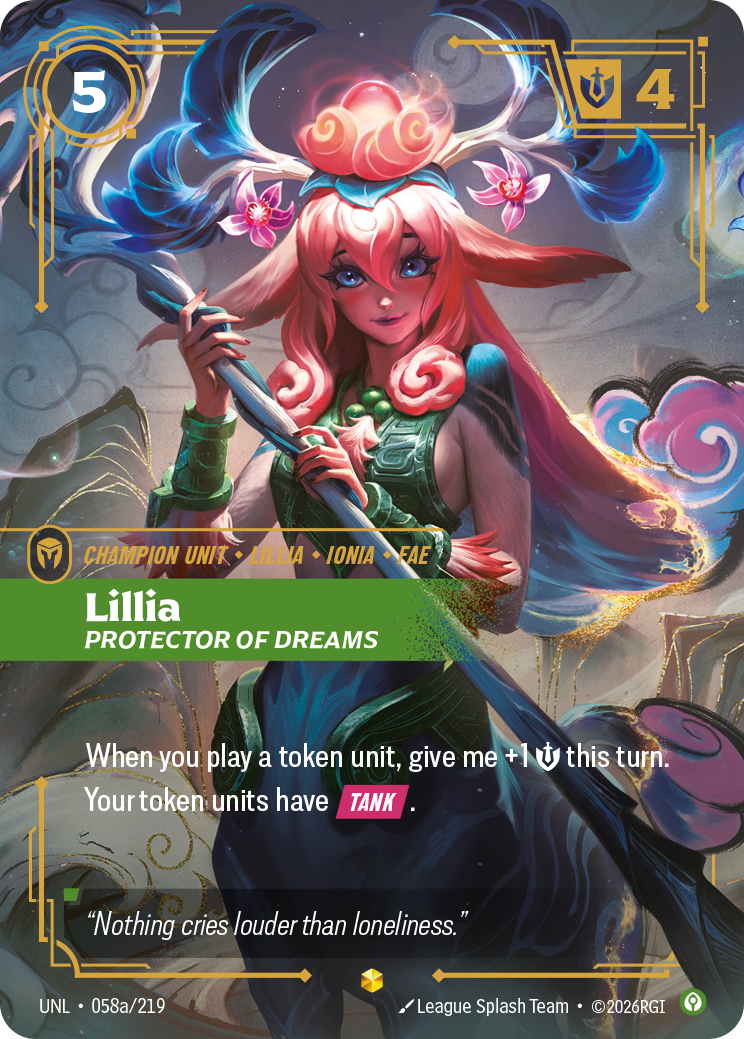 Lillia - Protector of Dreams (Alternate Art) — Unleashed — Showcase — Unit