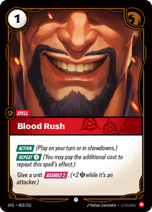 Blood Rush — SFD — Common — Spell