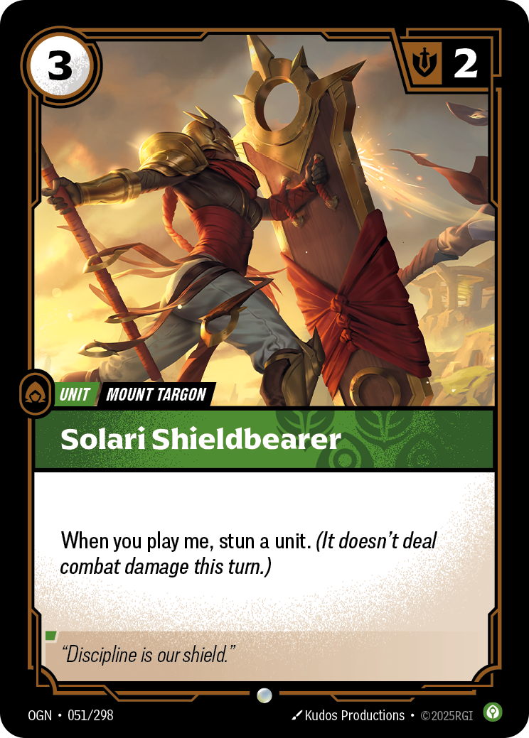 Solari Shieldbearer — Origins — Common — Unit