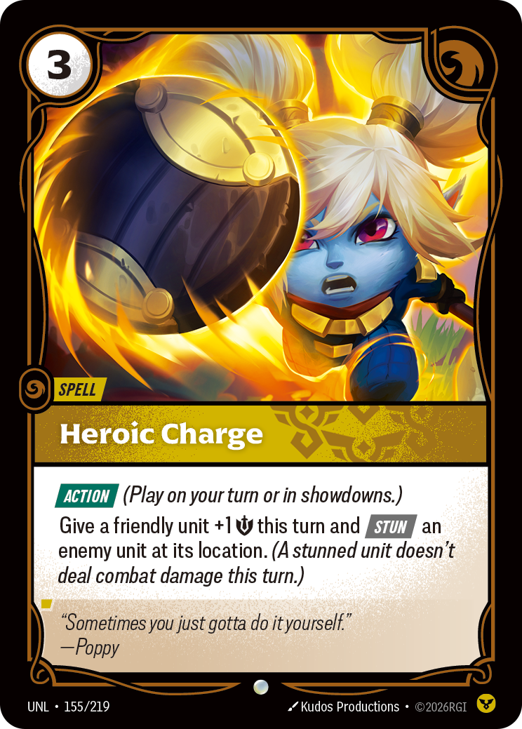 Heroic Charge — Unleashed — Common — Spell