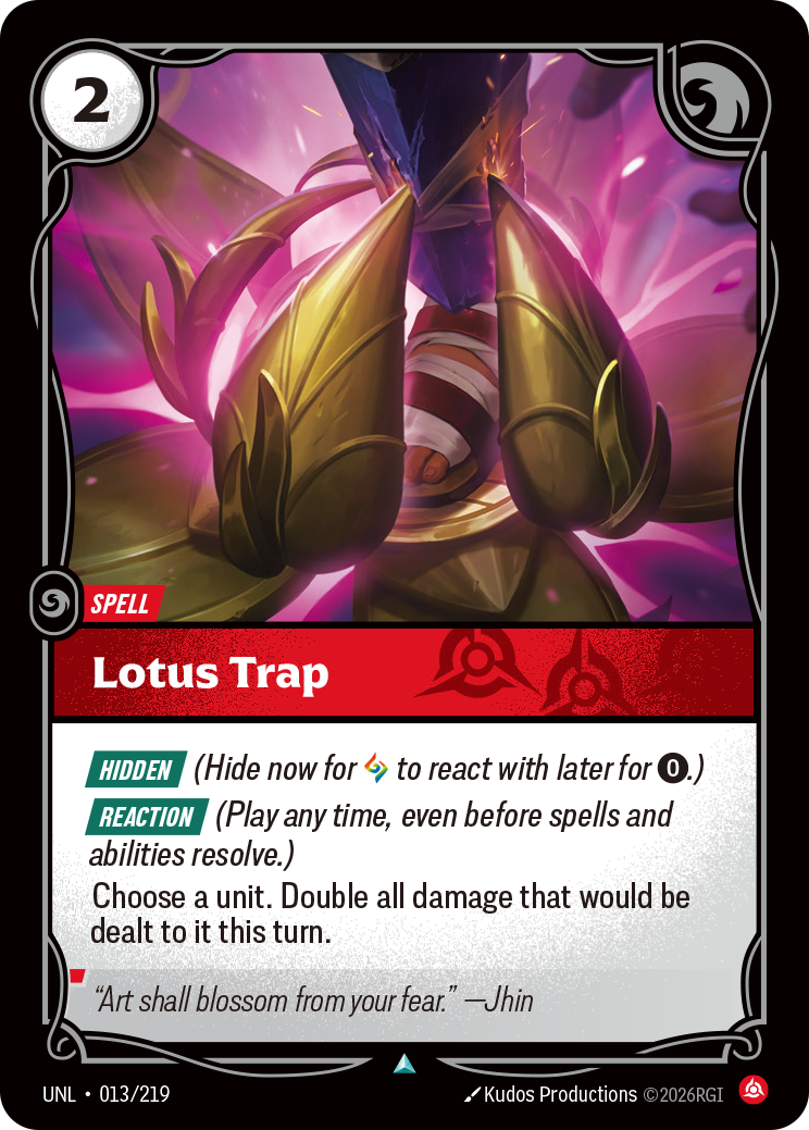 Lotus Trap — Unleashed — Uncommon — Spell