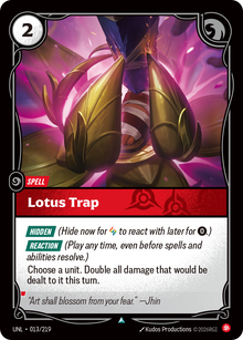 Lotus Trap — Unleashed — Uncommon — Spell